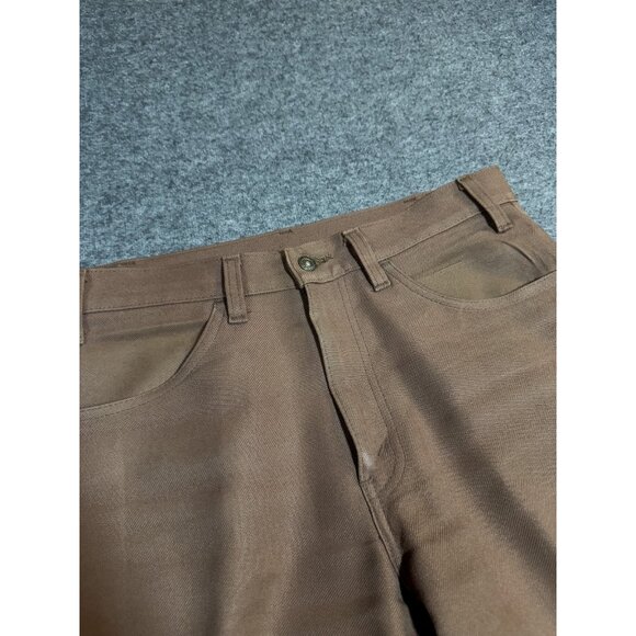 VINTAGE Levi's 517 Saddleman Men Pants 32x30 Brown Bootcut 80s USA - Picture 9 of 13